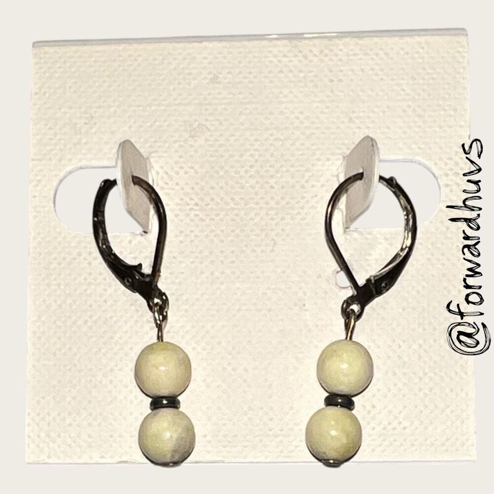 Bundle Sale 3 for $15 | Hand Crafted Cream Bead Earrings